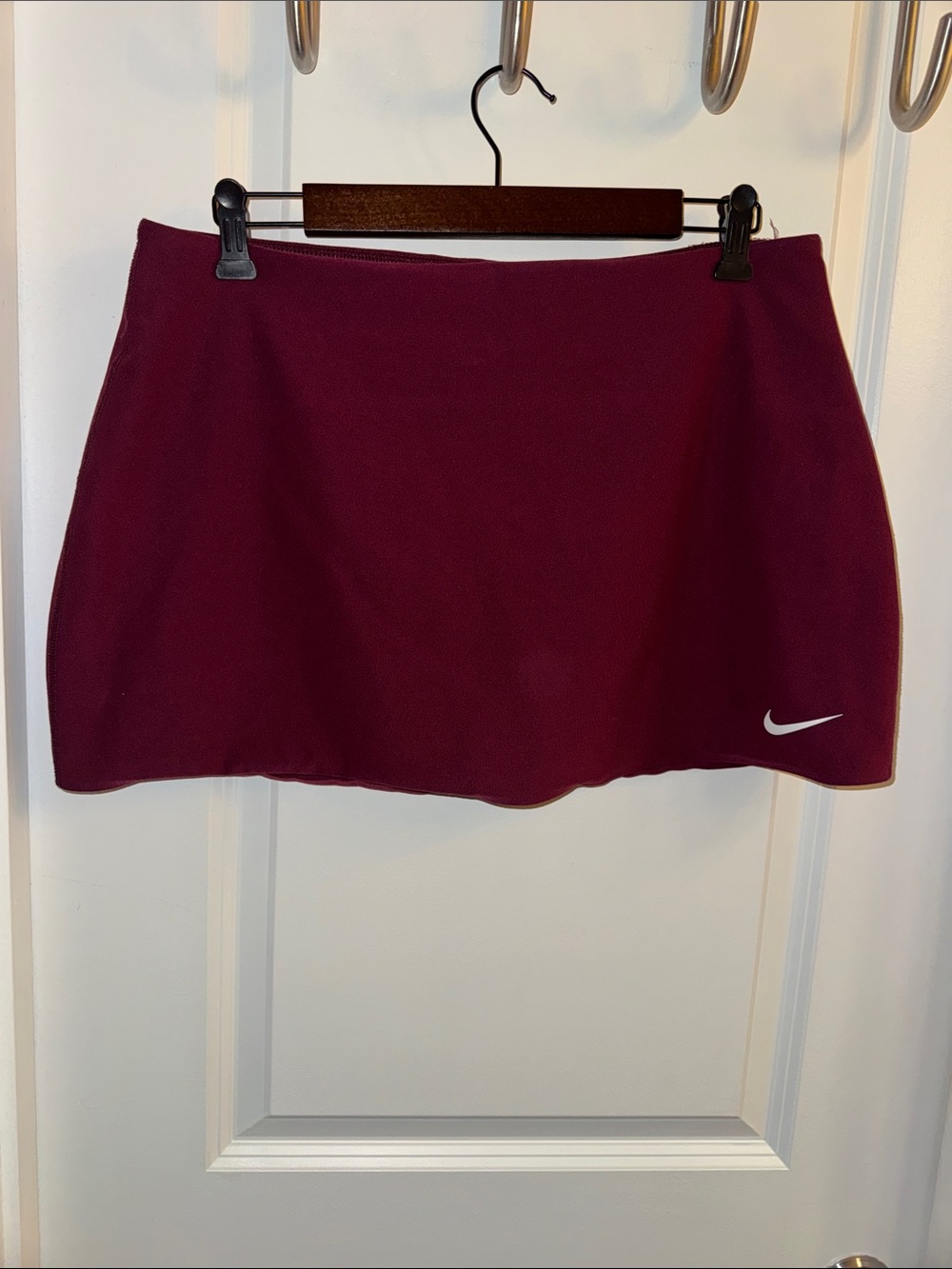 Nike Dri-Fit Women's Maroon Tennis Skirt with Swoosh